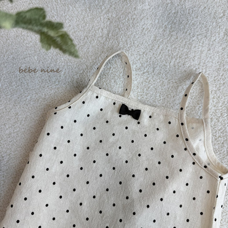 Bebe Nine - Korean Baby Fashion - #babygirlfashion - Mini Ribbon Dot Suit - 10