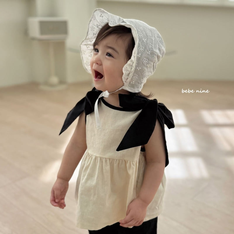 Bebe Nine - Korean Baby Fashion - #babygirlfashion - Nine Bonnet
