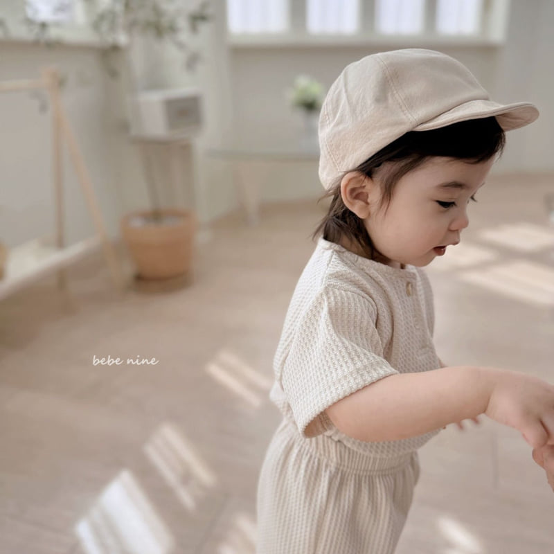 Bebe Nine - Korean Baby Fashion - #babyfever - Creamy Waffle Set - 4