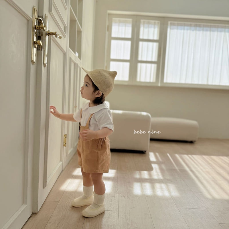 Bebe Nine - Korean Baby Fashion - #babygirlfashion - Coco Linen Overalls Pants