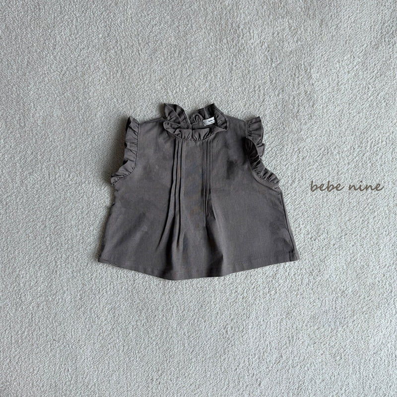 Bebe Nine - Korean Baby Fashion - #babylifestyle - Essence Frill Linen Top - 11