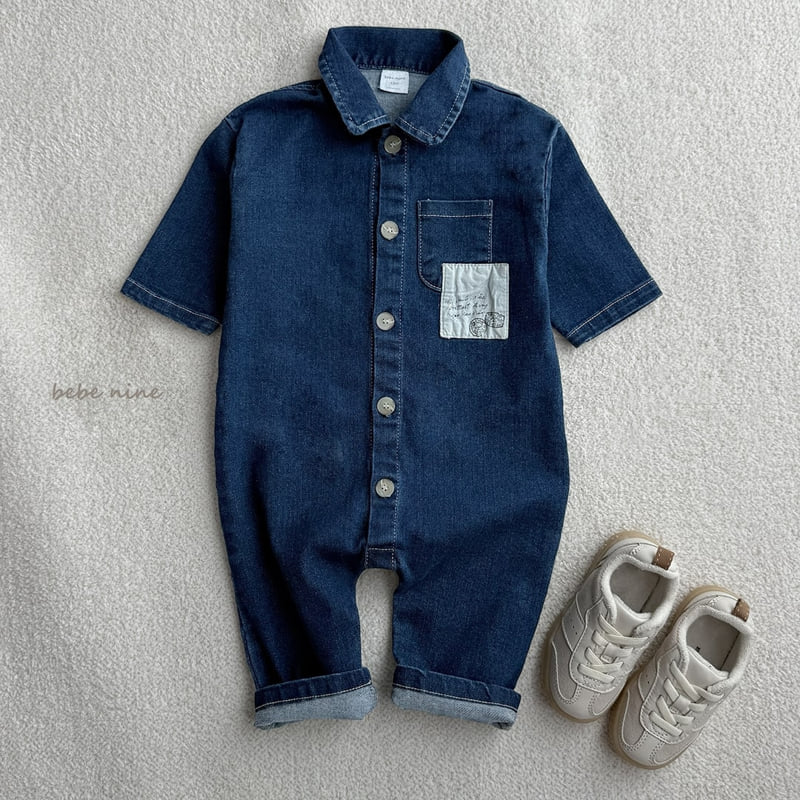 Bebe Nine - Korean Baby Fashion - #babylifestyle - Island Denim Suit - 7
