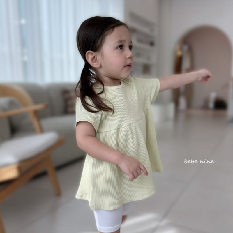 Bebe Nine - Korean Baby Fashion - #babylifestyle - Soft Rib One-piece