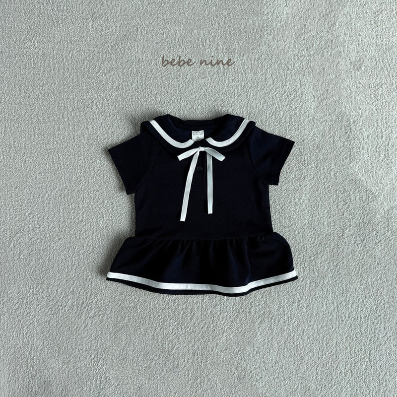 Bebe Nine - Korean Baby Fashion - #babylifestyle - Luna Sailor One-piece - 8