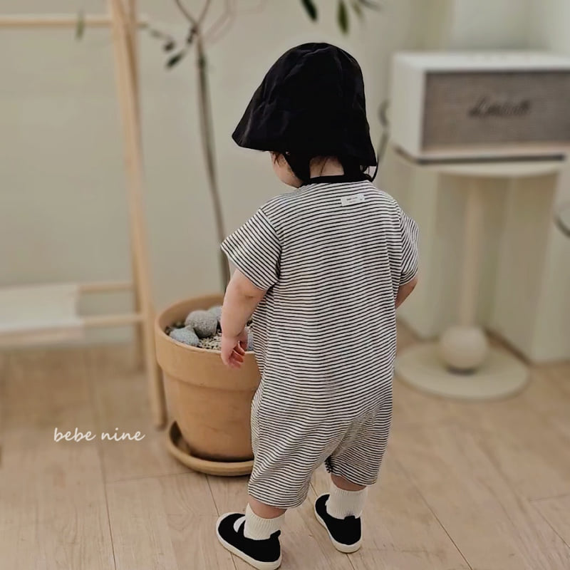 Bebe Nine - Korean Baby Fashion - #babylifestyle - Daily Stripe Suit - 6