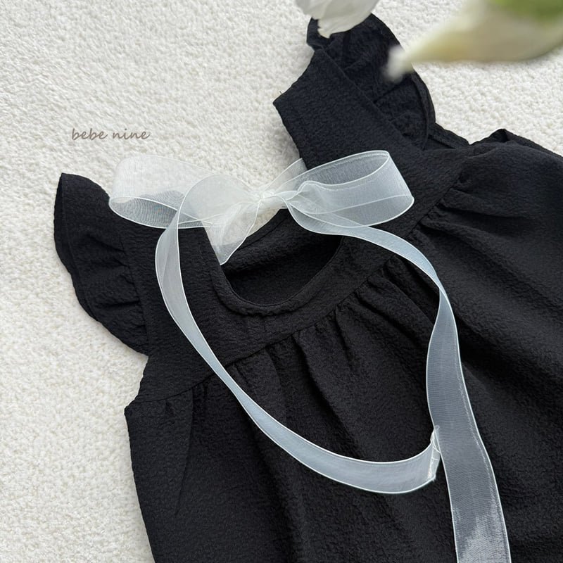Bebe Nine - Korean Baby Fashion - #babyoninstagram - Angel Frill Ribbon Suit - 10