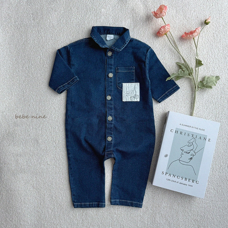 Bebe Nine - Korean Baby Fashion - #babyoninstagram - Island Denim Suit - 8