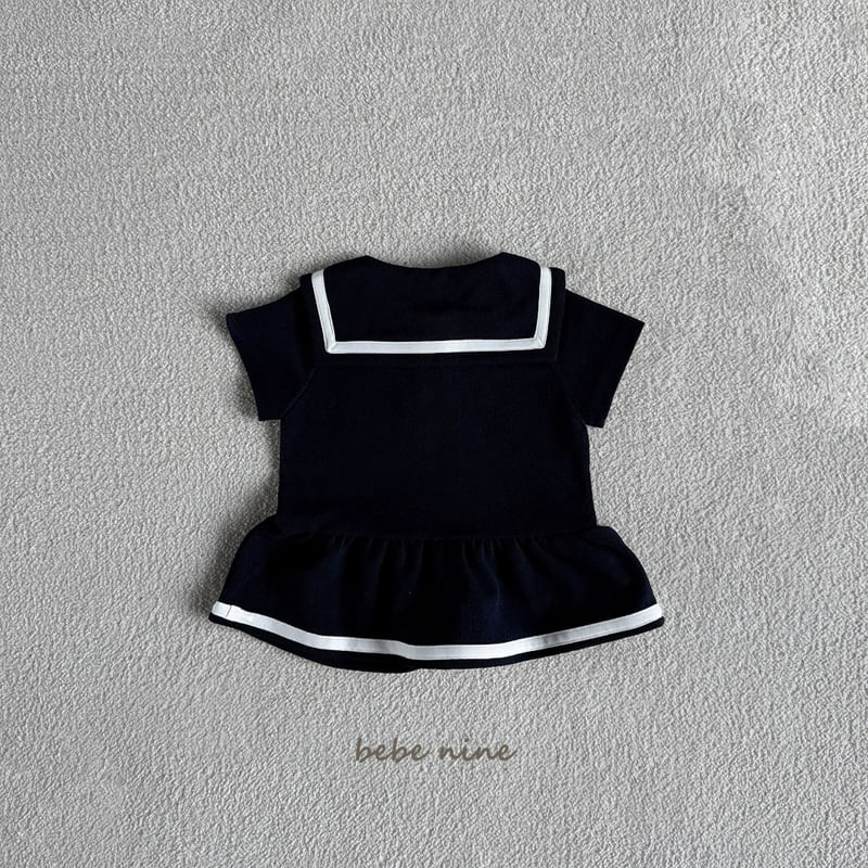 Bebe Nine - Korean Baby Fashion - #babyoninstagram - Luna Sailor One-piece - 9