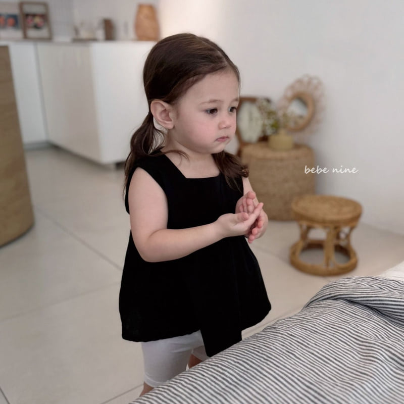 Bebe Nine - Korean Baby Fashion - #babyootd - Edge Square Blouse