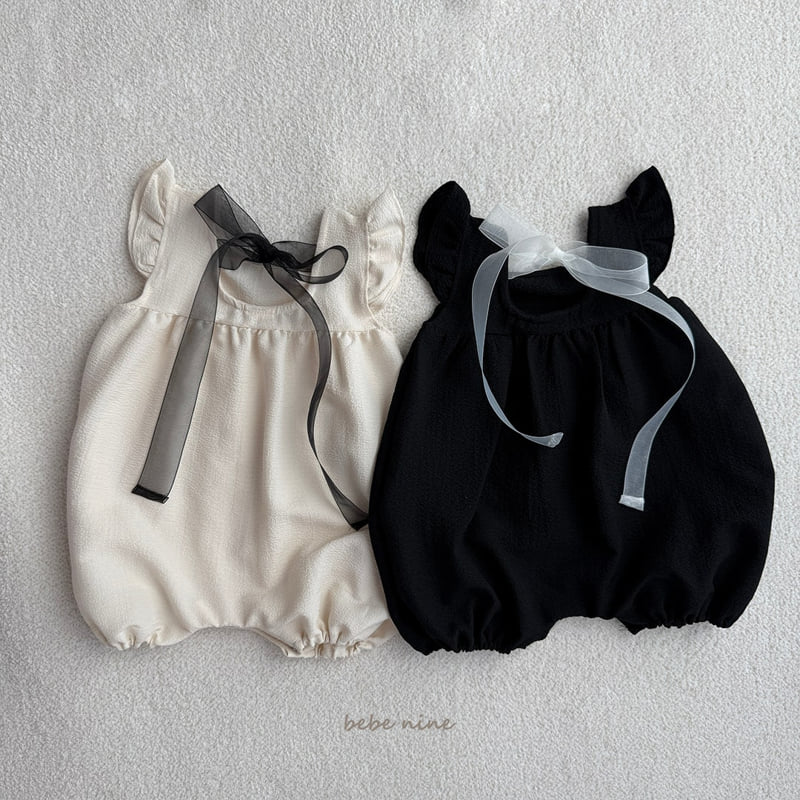 Bebe Nine - Korean Baby Fashion - #babyootd - Angel Frill Ribbon Suit - 11