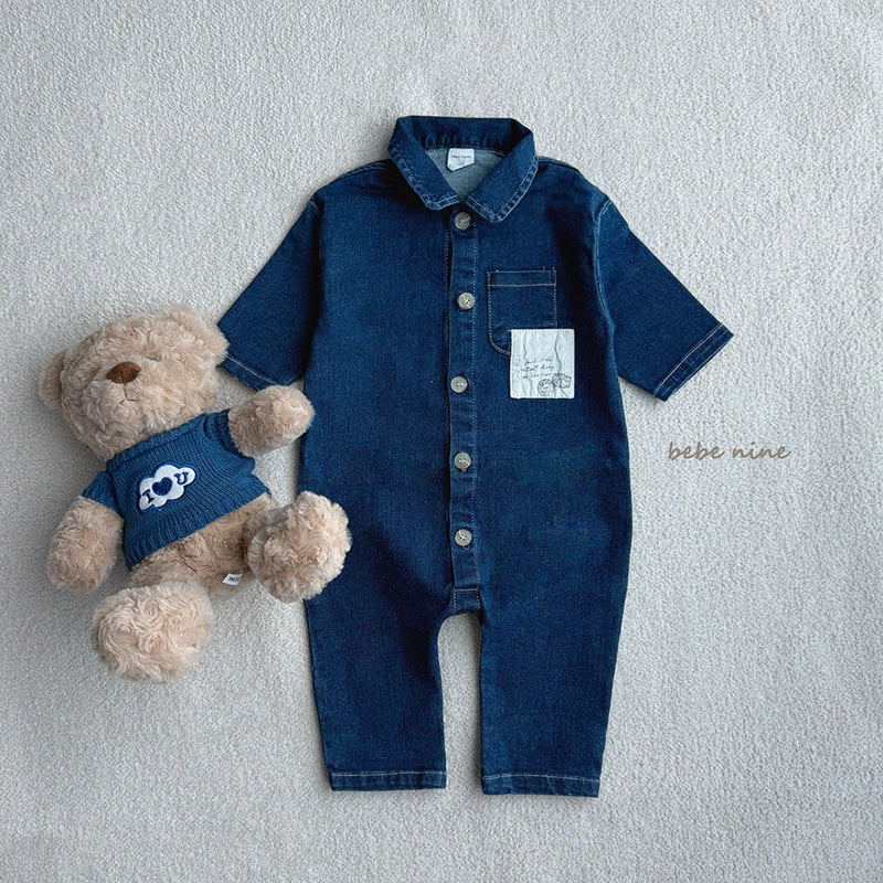 Bebe Nine - Korean Baby Fashion - #babyootd - Island Denim Suit - 9