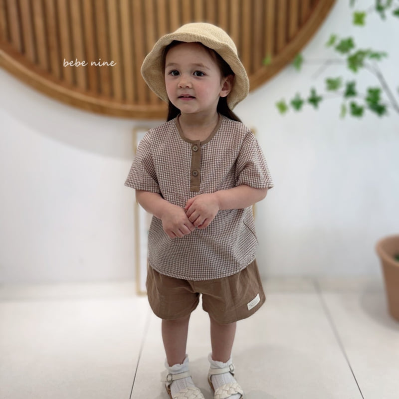 Bebe Nine - Korean Baby Fashion - #babyootd - Bloom Check Set - 2