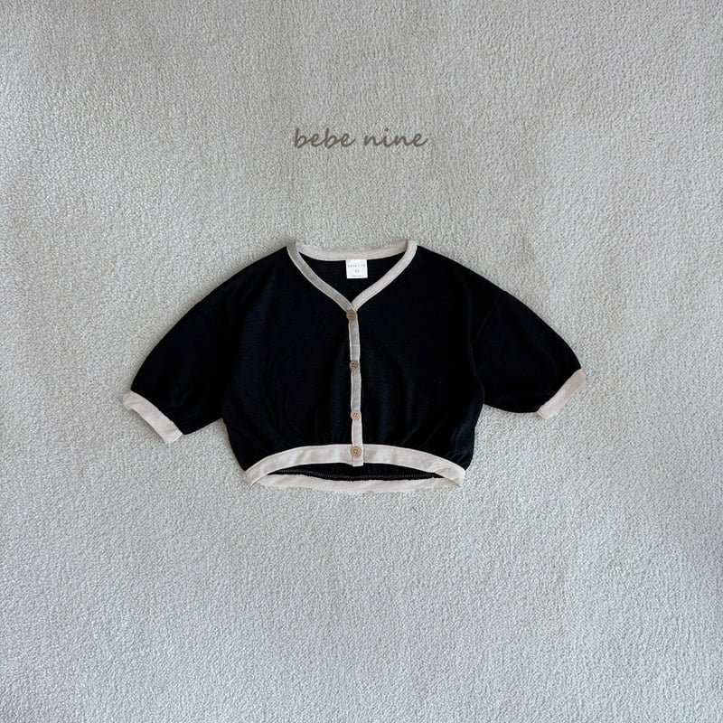 Bebe Nine - Korean Baby Fashion - #babyootd - Linen Edge Cardigan - 11