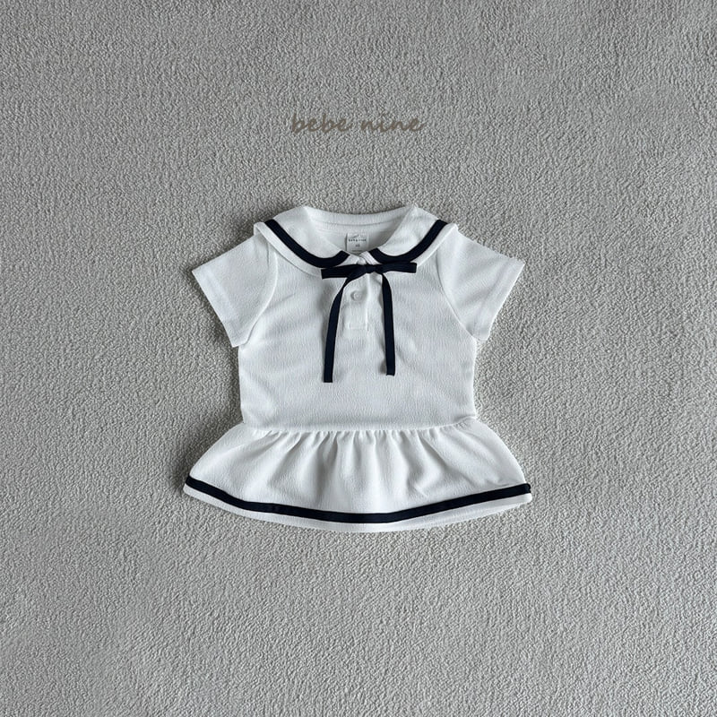 Bebe Nine - Korean Baby Fashion - #babyootd - Luna Sailor One-piece - 10