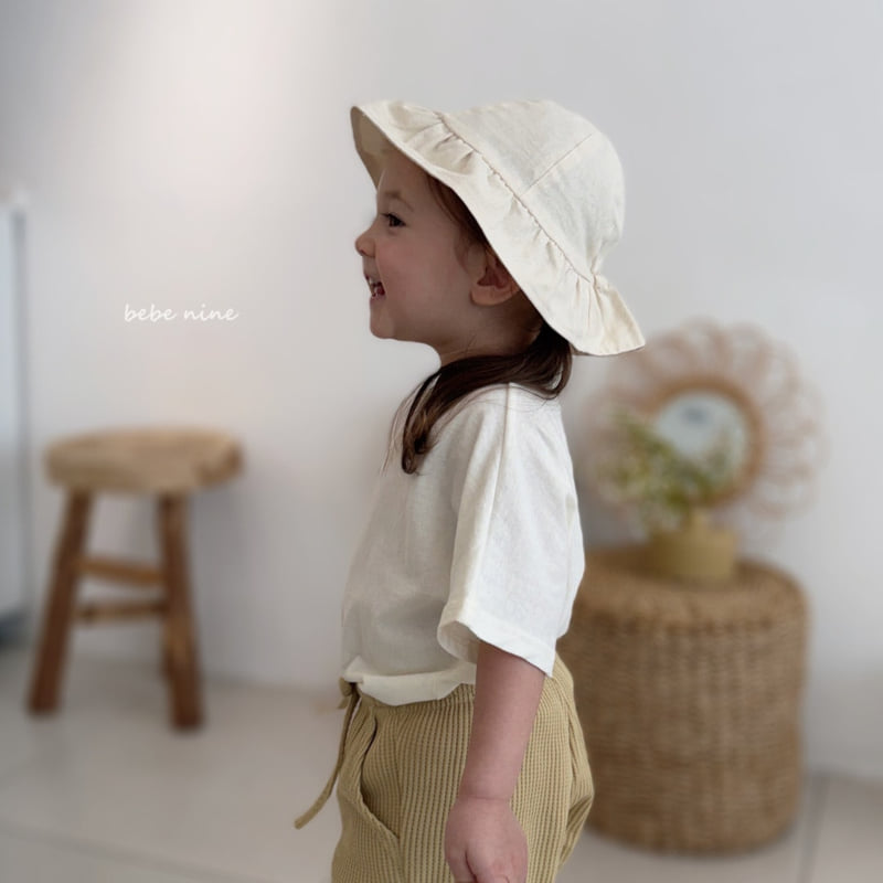 Bebe Nine - Korean Baby Fashion - #babyootd - Linen Bucket Hat - 3