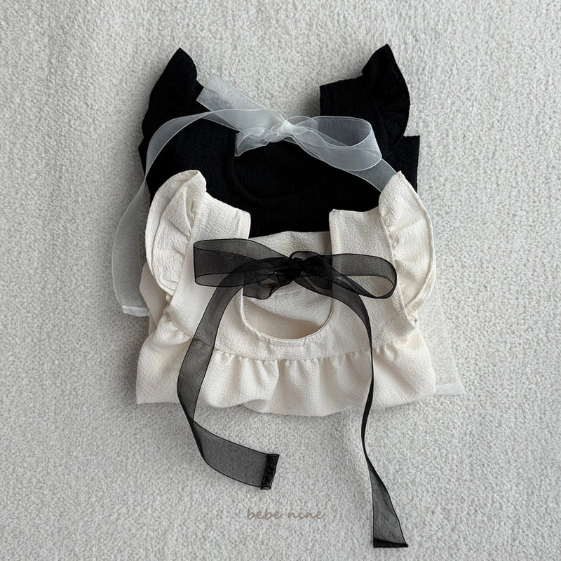 Bebe Nine - Korean Baby Fashion - #babyoutfit - Angel Frill Ribbon Suit - 12
