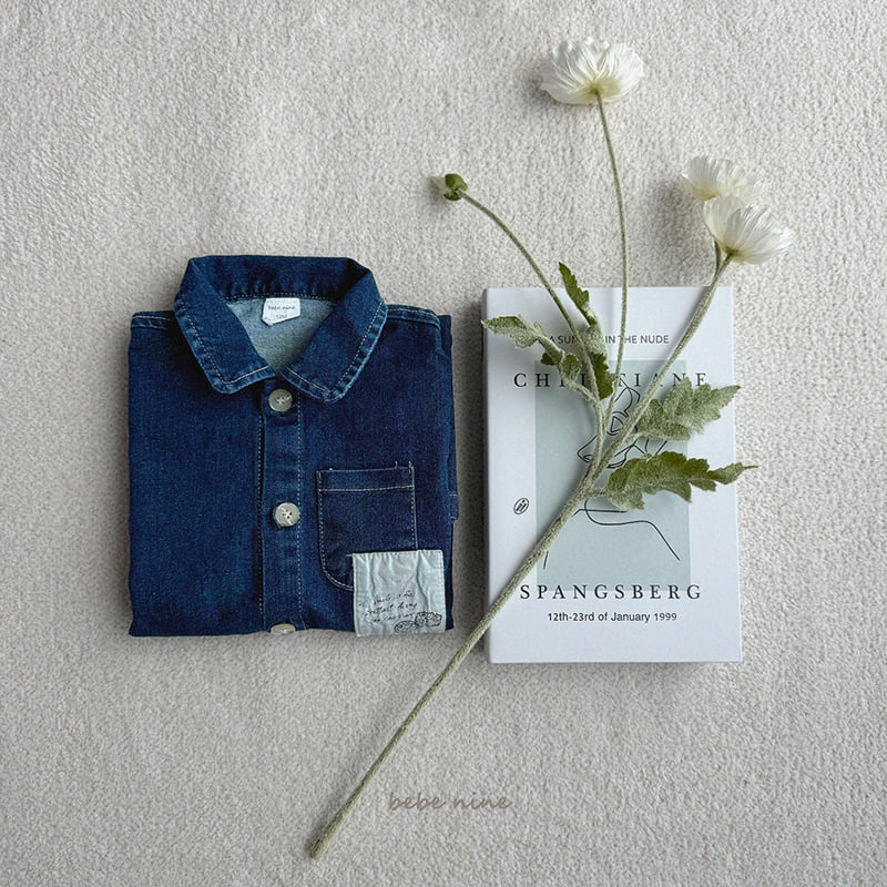 Bebe Nine - Korean Baby Fashion - #babyoutfit - Island Denim Suit - 10