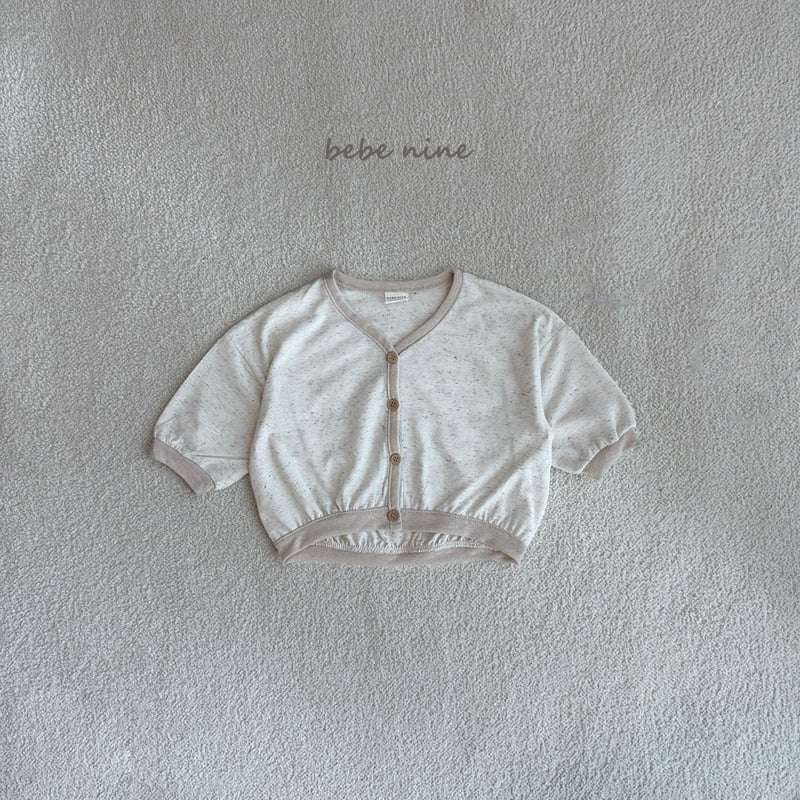 Bebe Nine - Korean Baby Fashion - #babyoutfit - Linen Edge Cardigan - 12