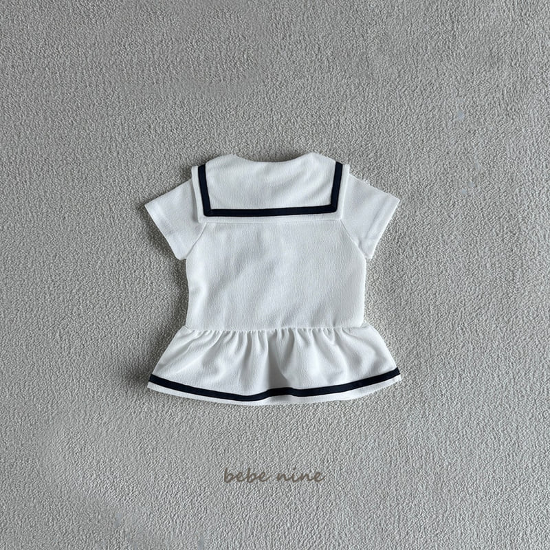 Bebe Nine - Korean Baby Fashion - #babyoutfit - Luna Sailor One-piece - 11
