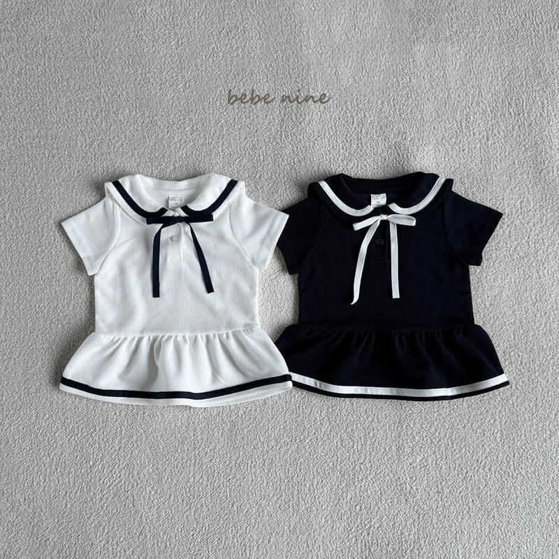 Bebe Nine - Korean Baby Fashion - #babyoutfit - Luna Sailor One-piece - 12