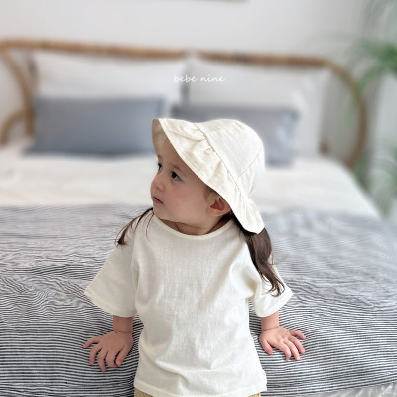 Bebe Nine - Korean Baby Fashion - #babyootd - Linen Bucket Hat - 4