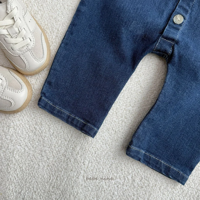 Bebe Nine - Korean Baby Fashion - #babywear - Island Denim Suit - 12