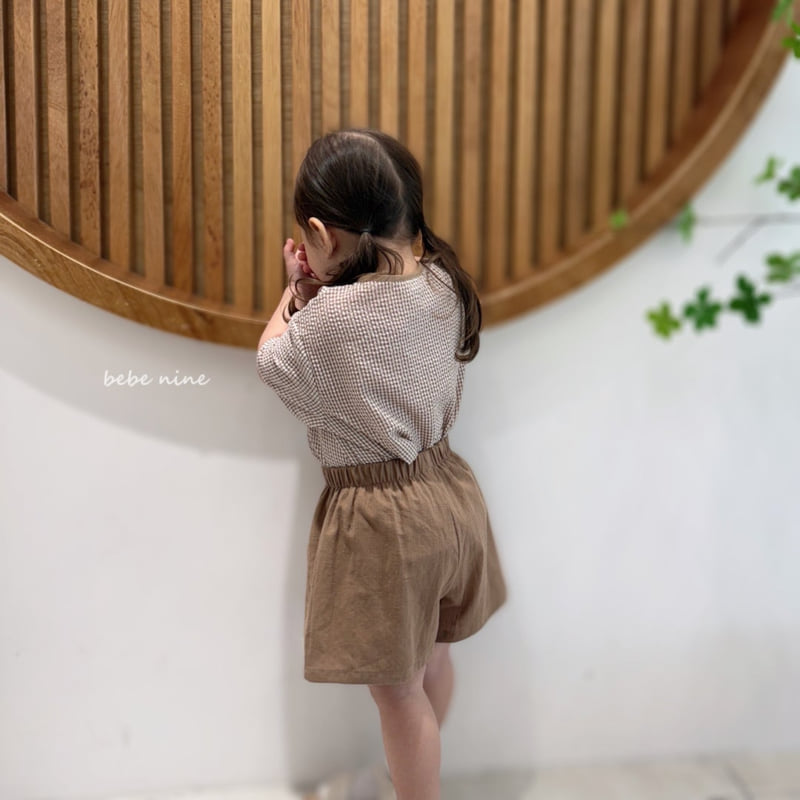 Bebe Nine - Korean Baby Fashion - #babywear - Bloom Check Set - 5