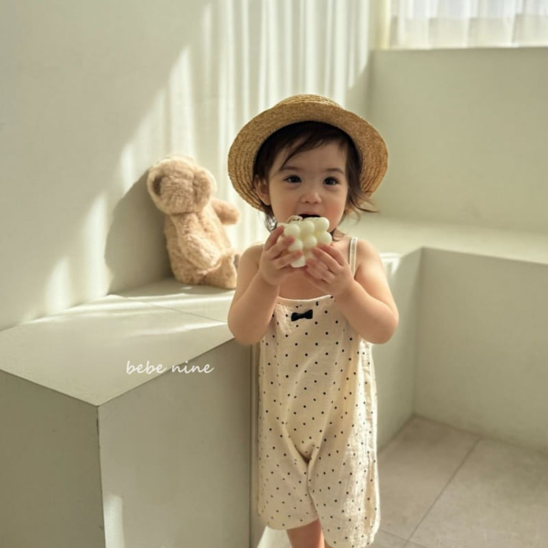 Bebe Nine - Korean Baby Fashion - #babywear - Mini Ribbon Dot Suit