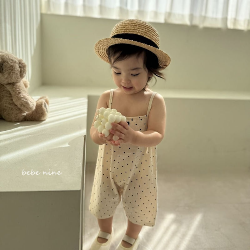 Bebe Nine - Korean Baby Fashion - #onlinebabyboutique - Mini Ribbon Dot Suit - 2