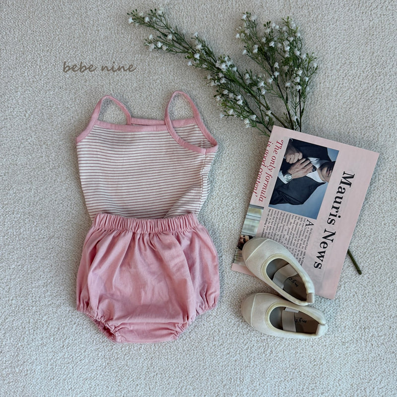 Bebe Nine - Korean Baby Fashion - #onlinebabyboutique - Daily Sleeveless Set - 11