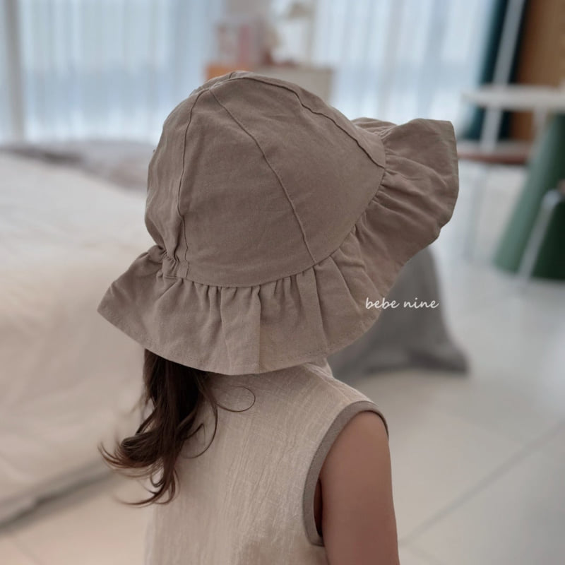 Bebe Nine - Korean Baby Fashion - #onlinebabyboutique - Linen Bucket Hat - 7