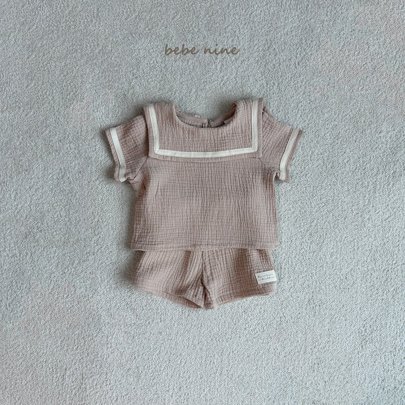 Bebe Nine - Korean Baby Fashion - #onlinebabyshop - Square Sailor Set - 10