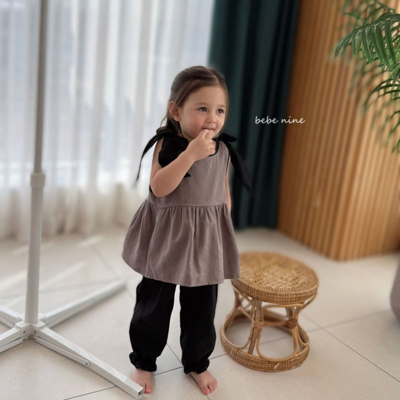 Bebe Nine - Korean Baby Fashion - #smilingbaby - Aladdin Linen Pants - 3