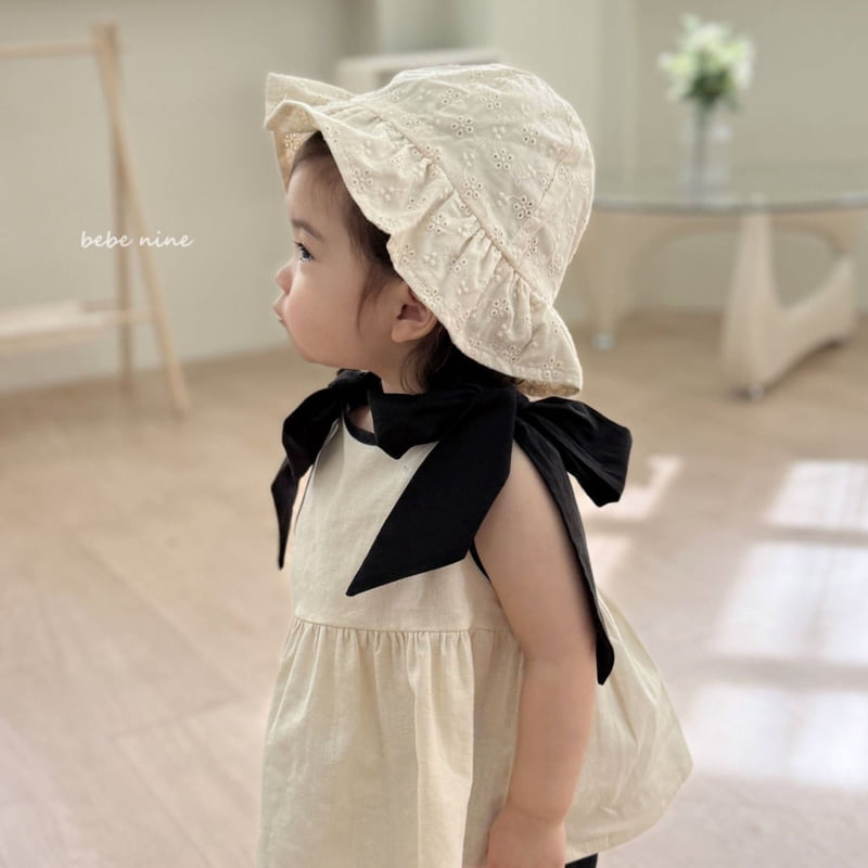 Bebe Nine - Korean Baby Fashion - #smilingbaby - Nine Lace Bucket Hat - 5