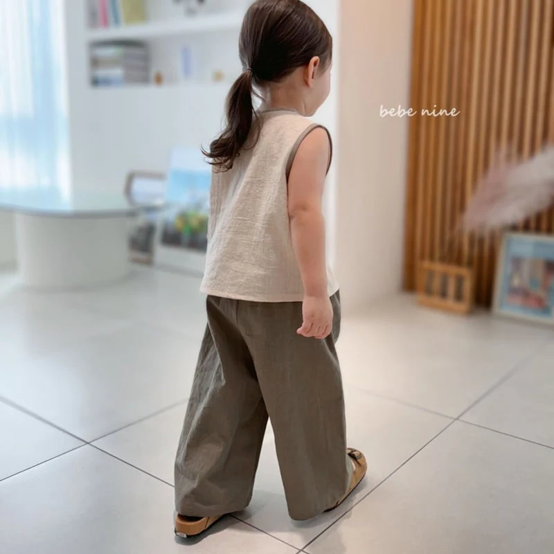 Bebe Nine - Korean Children Fashion - #magicofchildhood - Nine Loose Pants (Kids) - 3