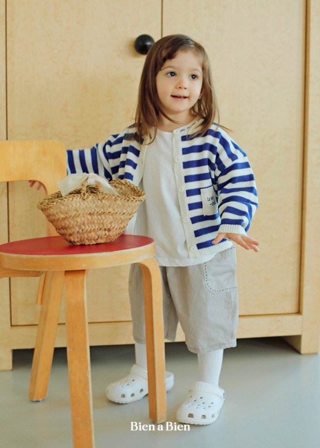 Bien A Bien - Korean Children Fashion - #designkidswear - Jello Stripe Knit Cardigan - 2