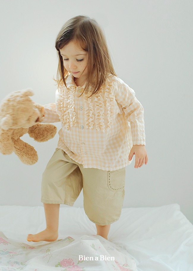 Bien A Bien - Korean Children Fashion - #fashionkids - Selena Frill Shirt - 2