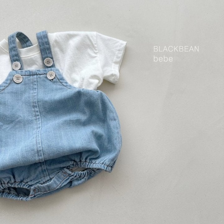 Black Bean - Korean Baby Fashion - #babyboutique - Line Overalls Set - 7