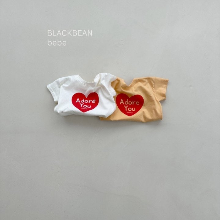 Black Bean - Korean Baby Fashion - #babyboutiqueclothing - Heart Bebe Tee