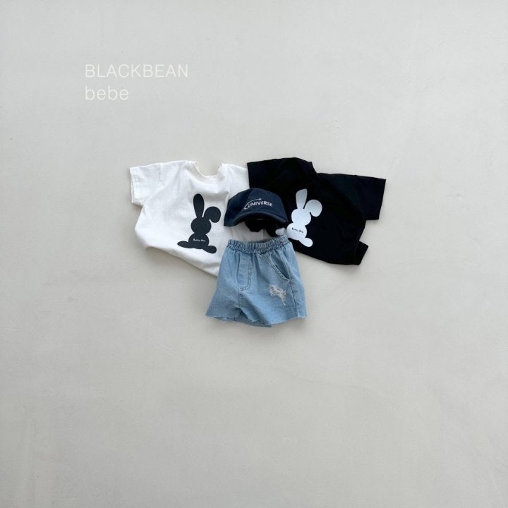 Black Bean - Korean Baby Fashion - #babyfashion - Bunny Bebe Tee - 2