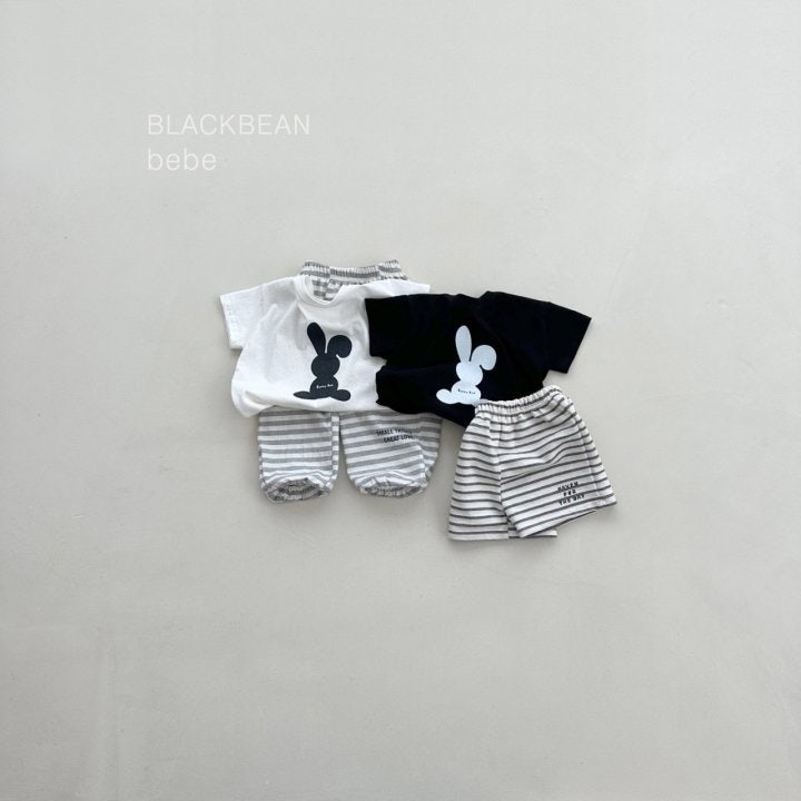 Black Bean - Korean Baby Fashion - #babyfever - Bunny Bebe Tee - 3