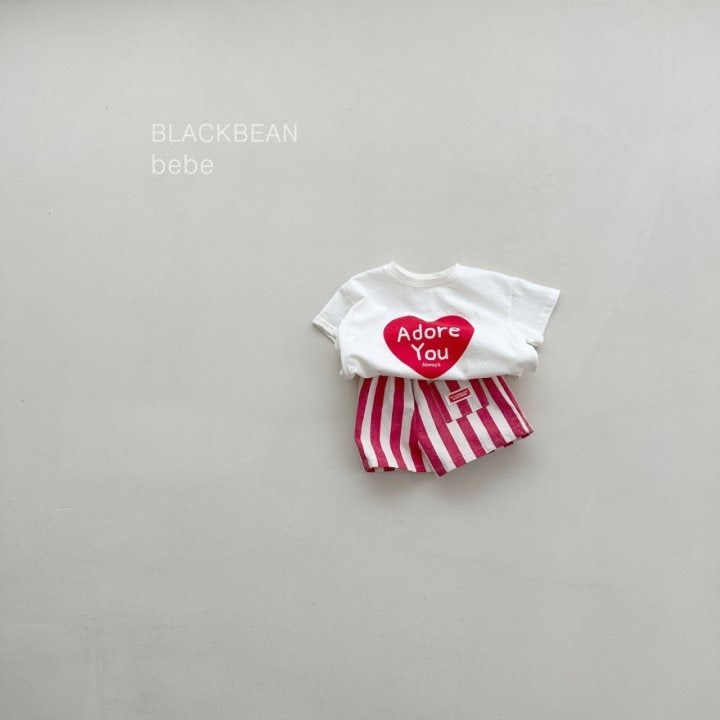 Black Bean - Korean Baby Fashion - #babygirlfashion - Heart Bebe Tee - 5