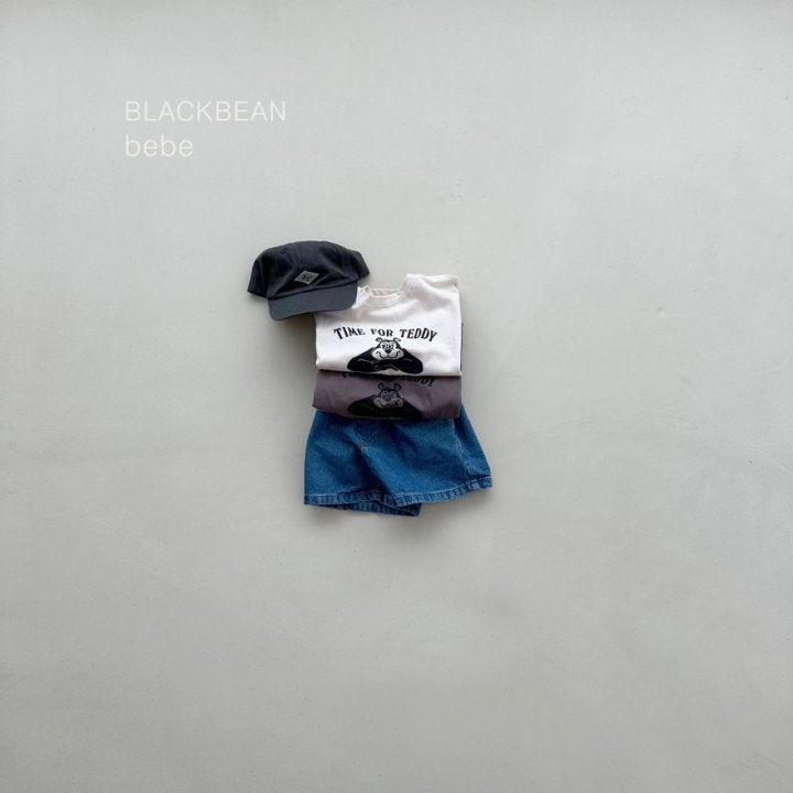 Black Bean - Korean Baby Fashion - #babylifestyle - Bear Bebe Tee - 3