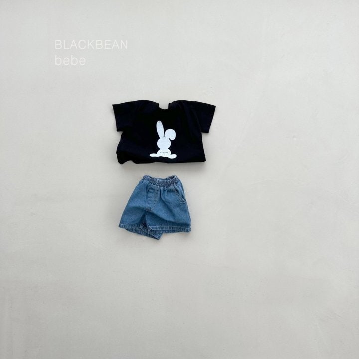 Black Bean - Korean Baby Fashion - #babyoutfit - Bunny Bebe Tee - 8