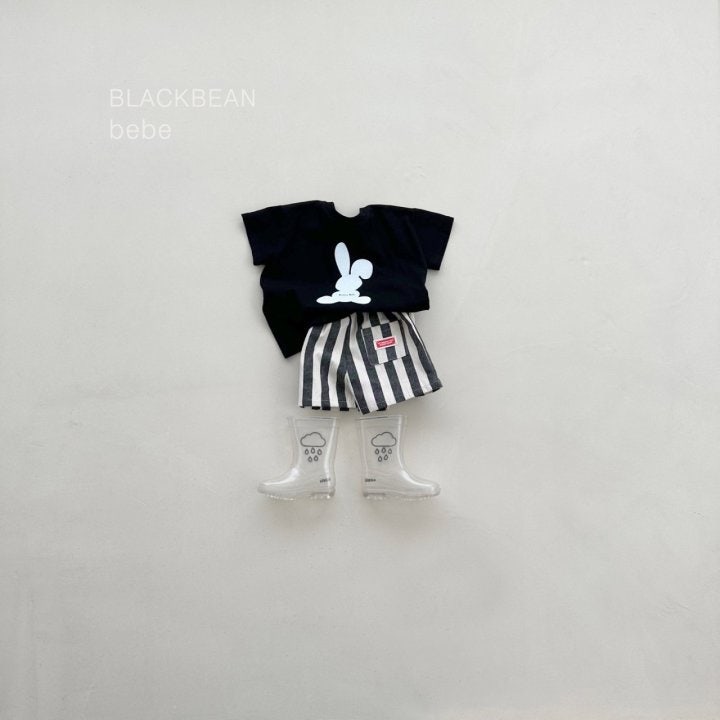 Black Bean - Korean Baby Fashion - #babyoutfit - Bunny Bebe Tee - 9