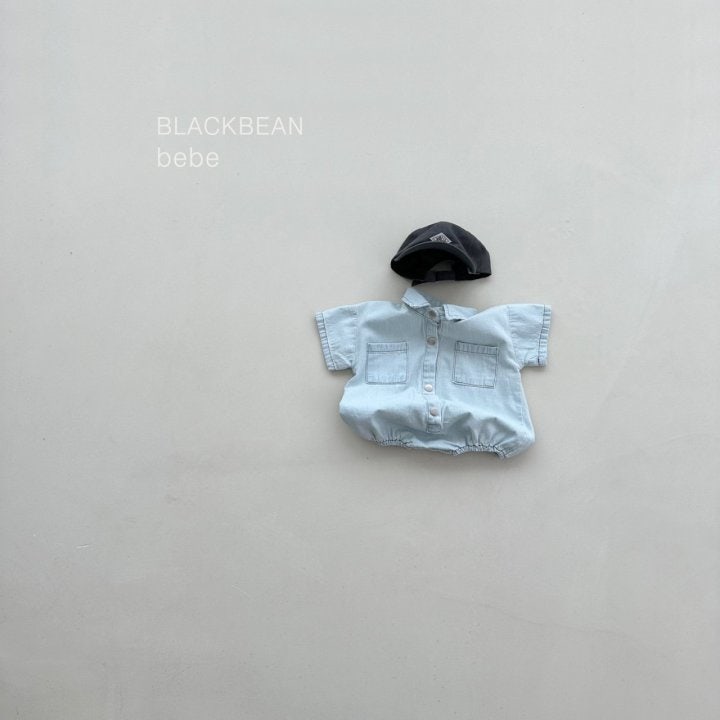 Black Bean - Korean Baby Fashion - #babyoutfit - Nice Denim Suit - 4