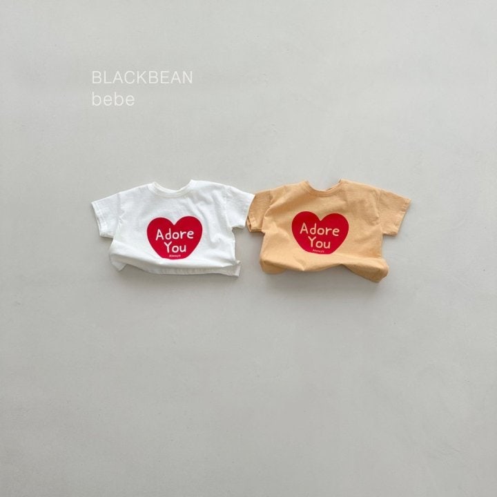 Black Bean - Korean Baby Fashion - #babywear - Heart Bebe Tee - 11