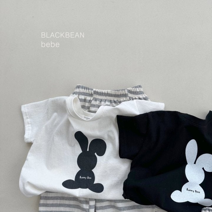 Black Bean - Korean Baby Fashion - #babywear - Bunny Bebe Tee - 10