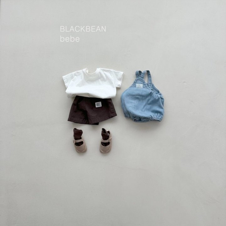 Black Bean - Korean Baby Fashion - #babyoutfit - Line Overalls Set - 4