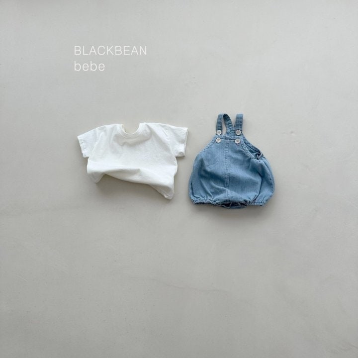 Black Bean - Korean Baby Fashion - #onlinebabyboutique - Line Overalls Set - 5